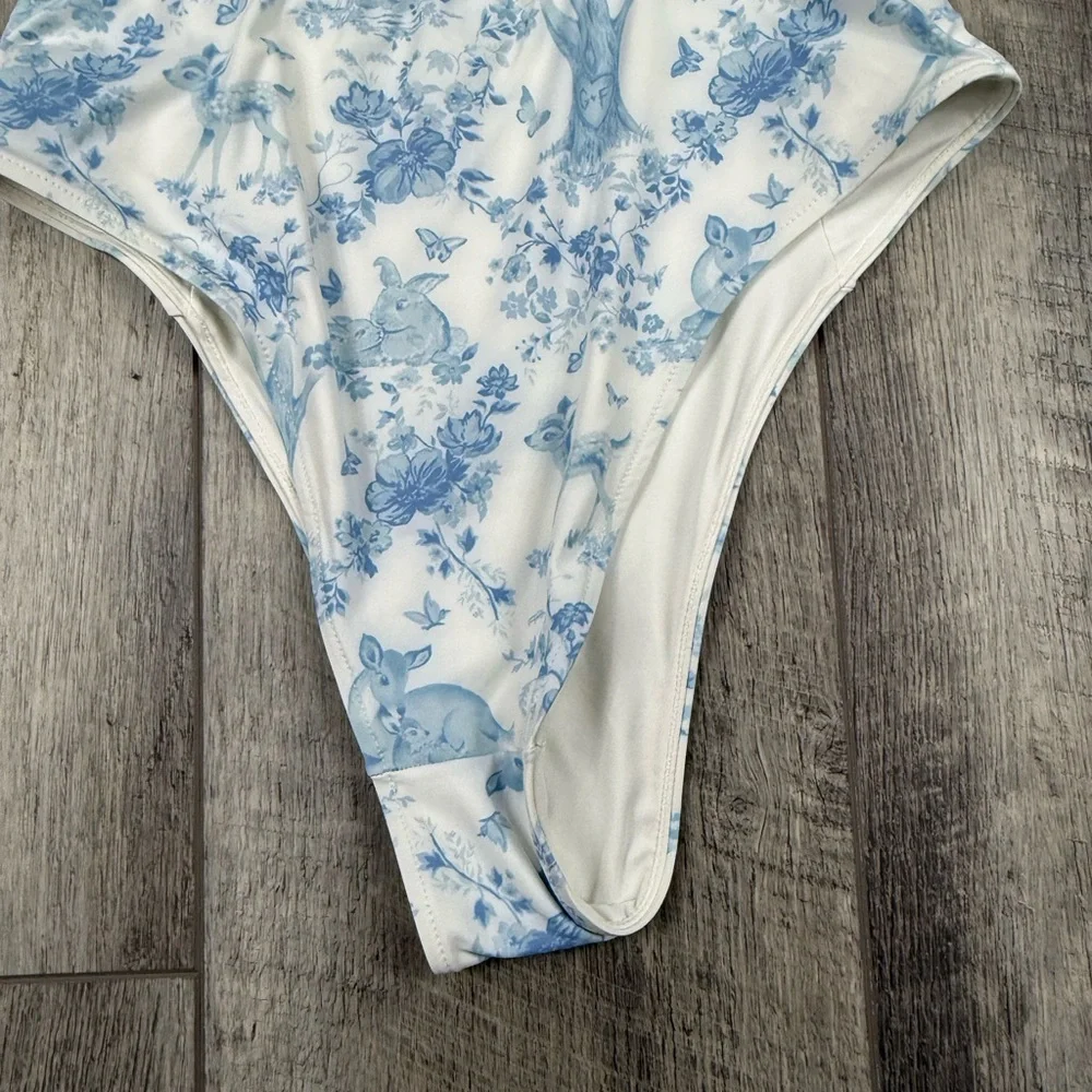 Frankies Bikinis x Gigi Blue One Piece Swimsuit